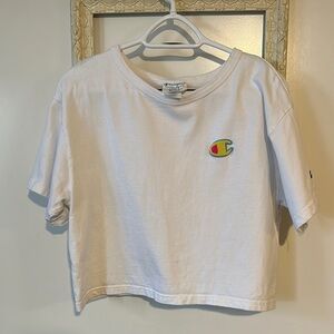 CHAMPION | White Cropped T-Shirt